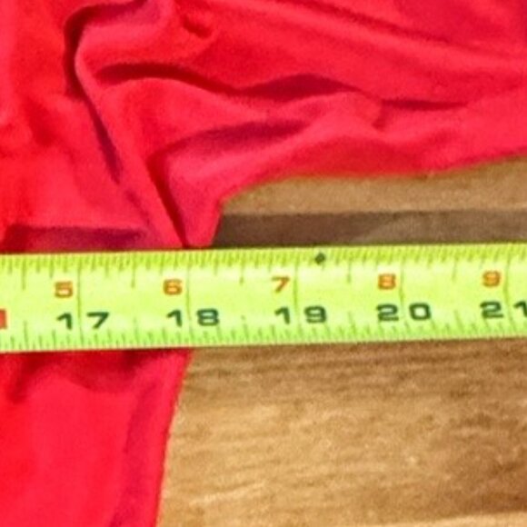 Cache Dress MSRP $68 Open Shoulder Drape Crisscross Back Elastic Beaded Red XS - Picture 5 of 7